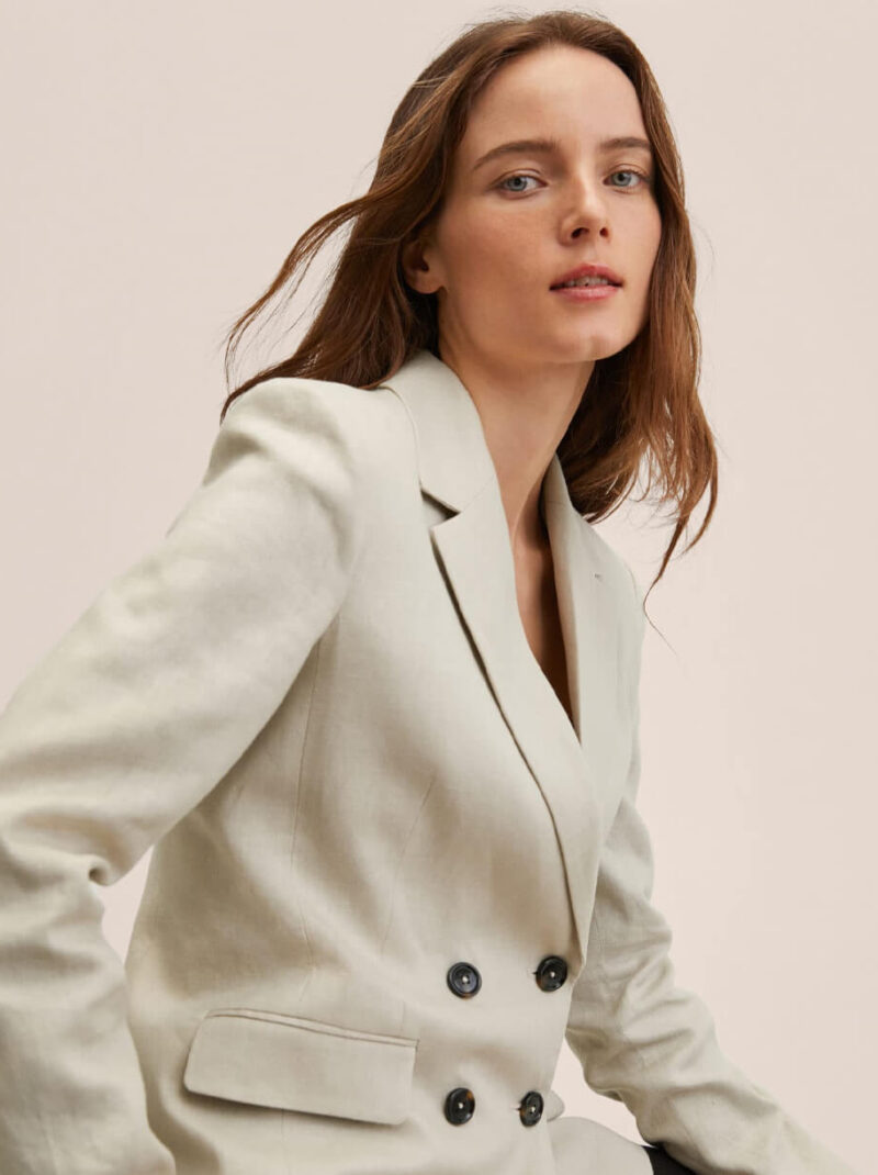 Blazer suit 100% linen